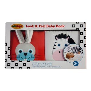 Edushape Look & Feel Baby Book | Animals Plush Toy | Giraffe Cat Dog | Gift